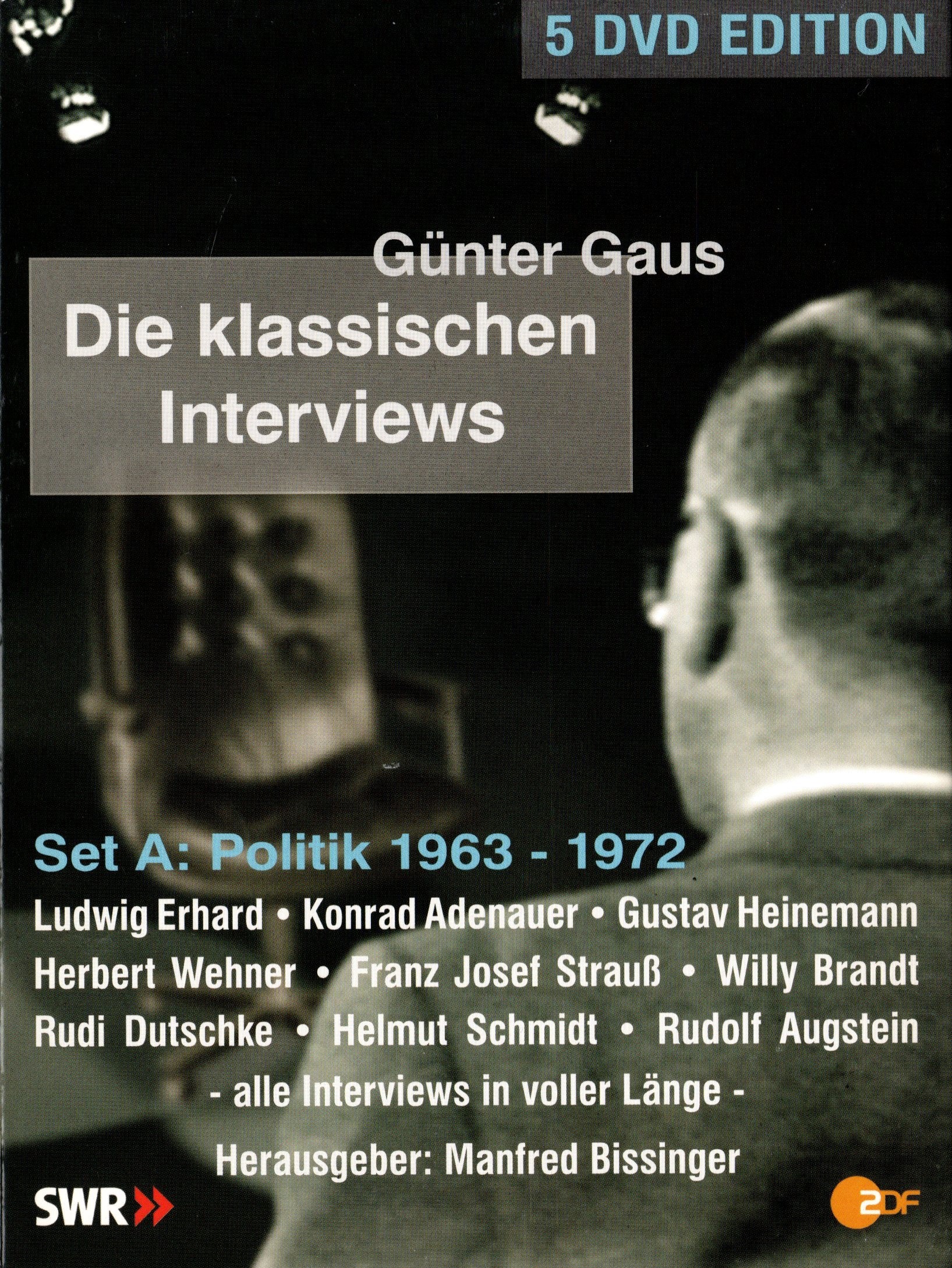 (Bild für) Günter Gaus - Die klassischen Interviews: Politik 1963 - 1972 (5 DVDs)